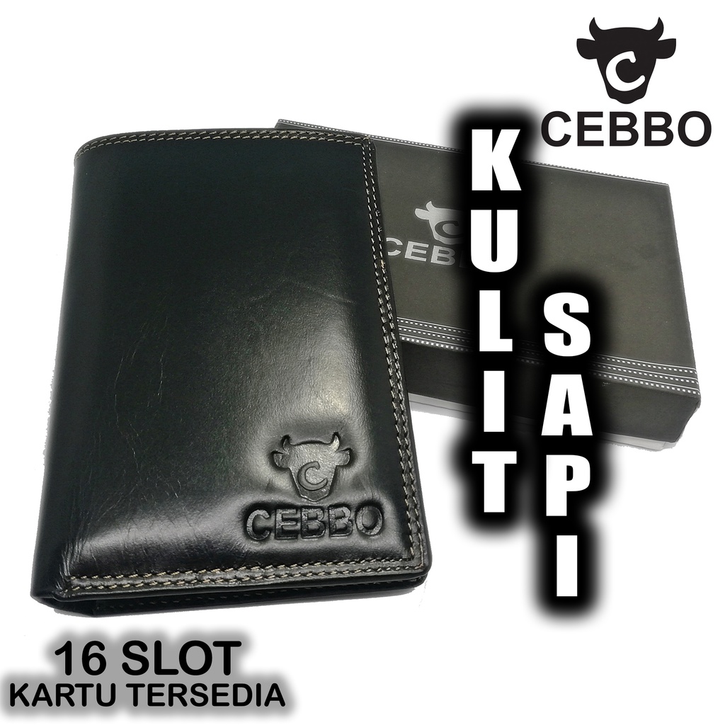 Dompet Kulit Asli Model Berdiri 3/4 Dompet Pria Bahan Kulit Sapi