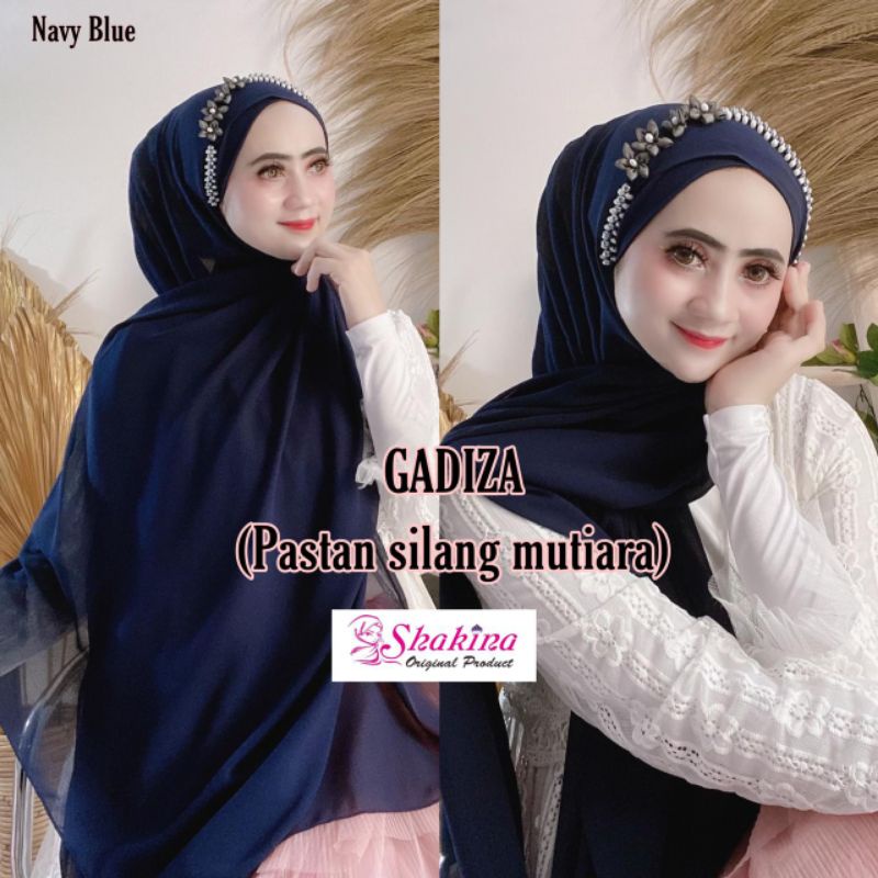 Jilbab Pashmina Instan Pastan Gadiza Silang Mutiara Ori Shakina-6