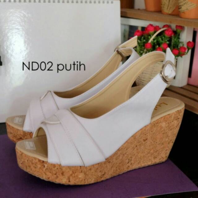 INDOSHOPZ LUBELY SEPATU WEDGES WANITA ND02 | Shopee Indonesia