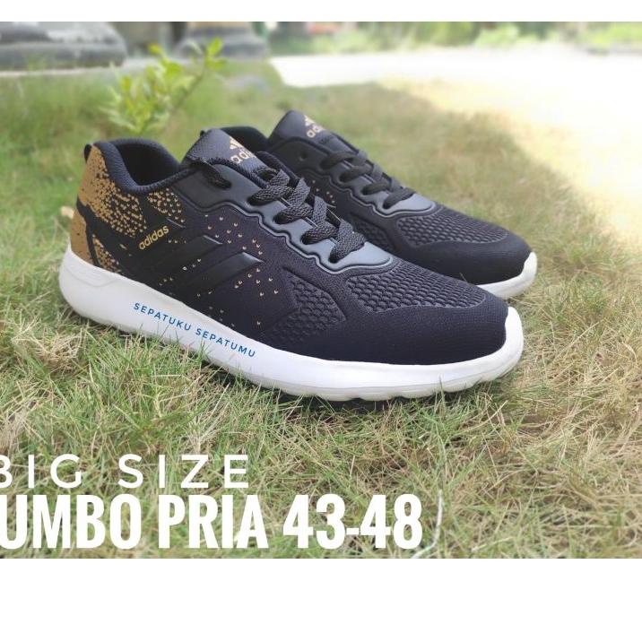 (PDO>>015) sepatu ukuran 46 jumbo sepatu big size lari pria dan santai sepatu ukuran 47 olahraga dan