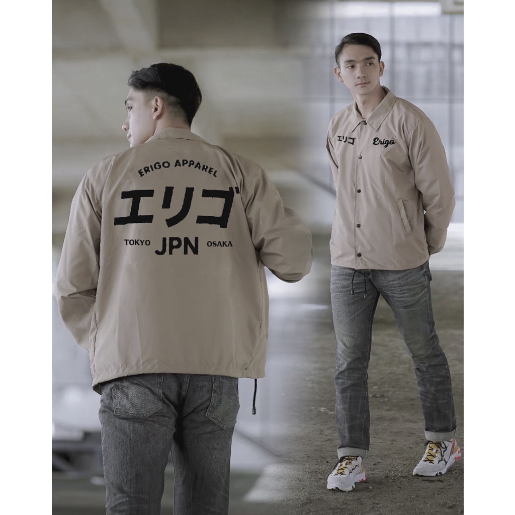 Coach erigo Jacket remaja Apparel NAGA jepang jaket pria wanita jacket murah distro remaja kekinian terbaru jeket perasut-6