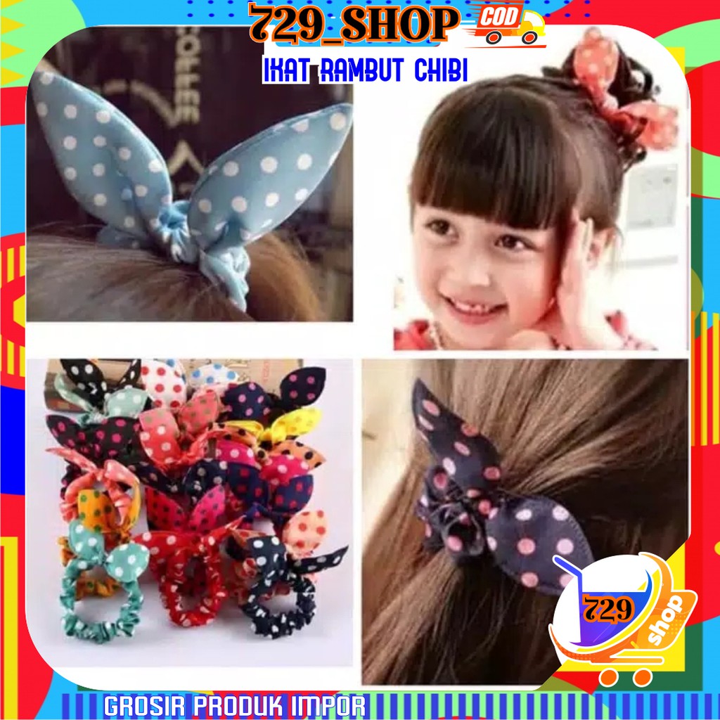 Ikat Rambut Chibi Korean Style Import Best Seller