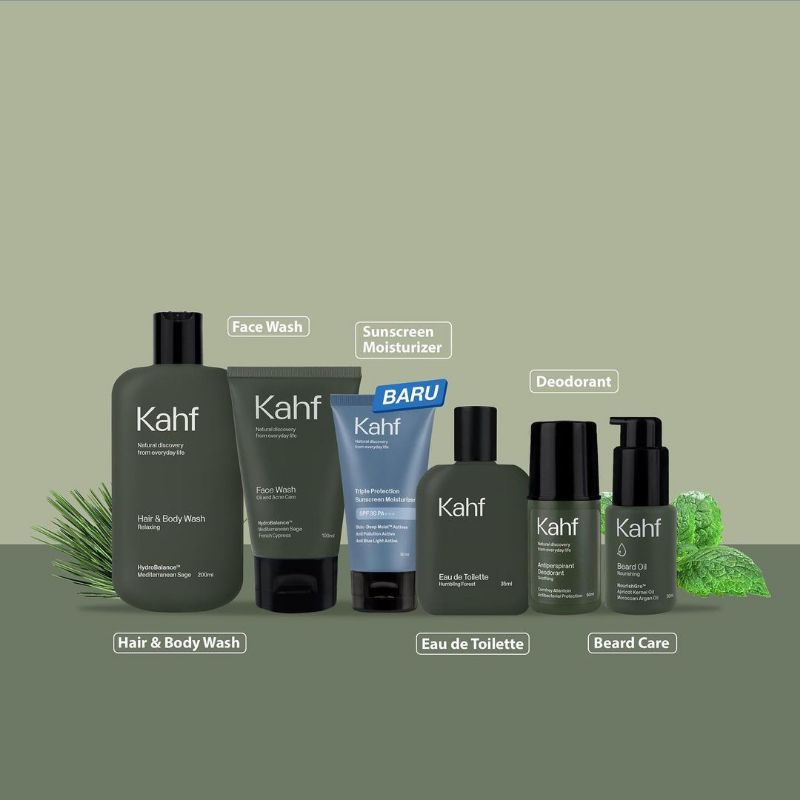 Kahf Face Wash 100 ml Oil and Acne care Skin Energizing and Brightening sabun wajah pria