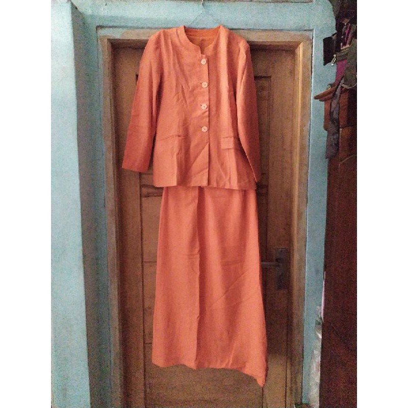 PL PRIBADI PRELOVED SETELAN SAFARI ORANGE PDH BAJU GURU NGAJAR izishopisti