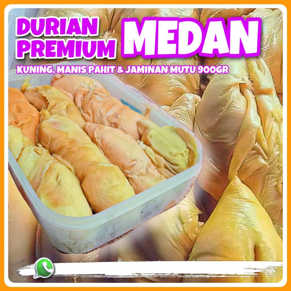 

Durian Medan Premium Kuning Rasa Manis pahit Jaminan Mutu