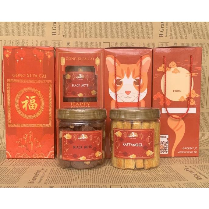 

Cny - Chinese New Year Hampers Imlek Sincia Gift Box Parcel Kue Kering .