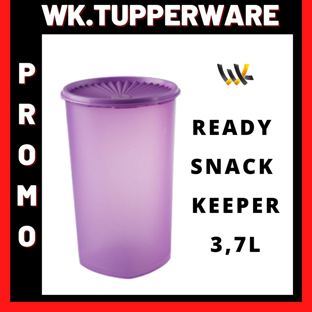 TOPLES 3,7 LITER SNACK KEEPER TUPPERWARE TOPLES BESAR PLASTIK TOPLES BESAR KERUPUK TOPLES BESAR TUPP