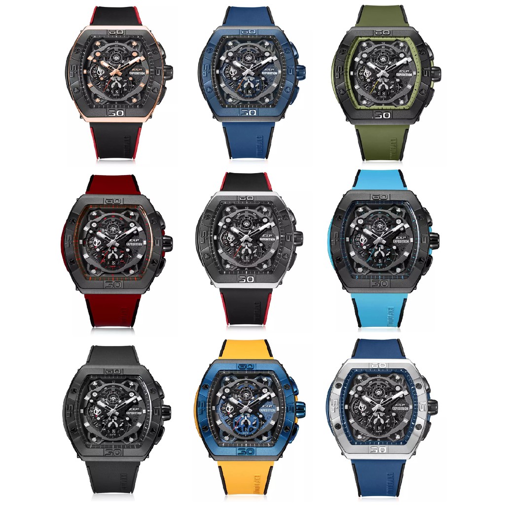 JAM TANGAN PRIA EXPEDITION E6800 RUBBER STRAP EXP SET ORIGINAL Shopee