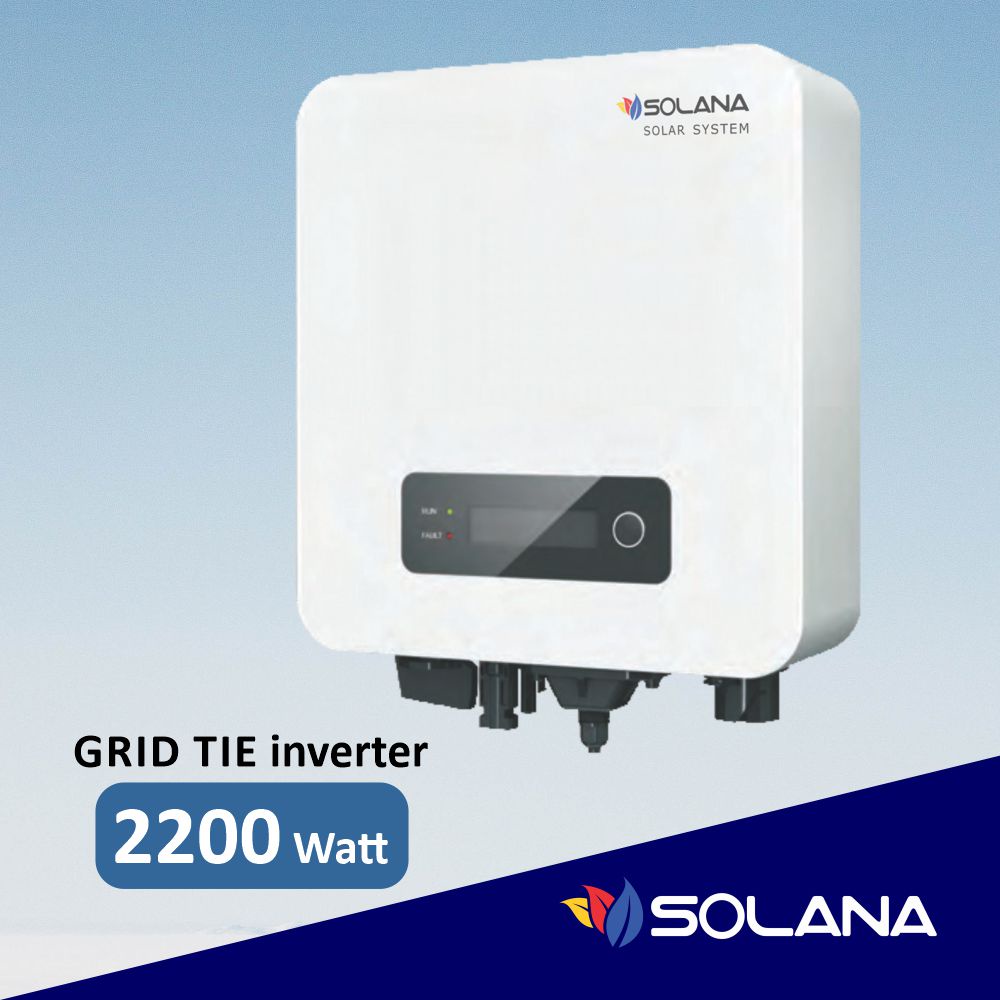 INVERTER GRID TIE / ON GRID 2200 WATT SOLANA