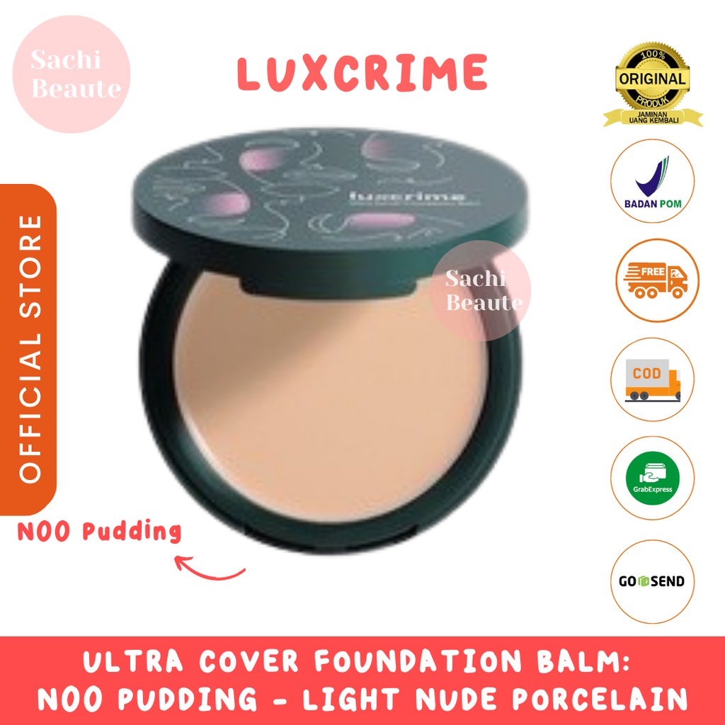 Luxcrime Ultra Cover Foundation Balm: N00 Pudding - Light nude porcelain