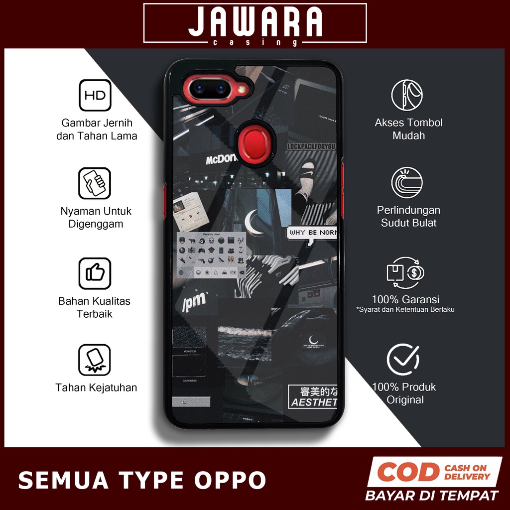 Case Oppo A5S A7 A11K A12 Case Hp Oppo A5S A7 A11K A12 Premium Glossy Jawara Casing [AEST] Casing Hp