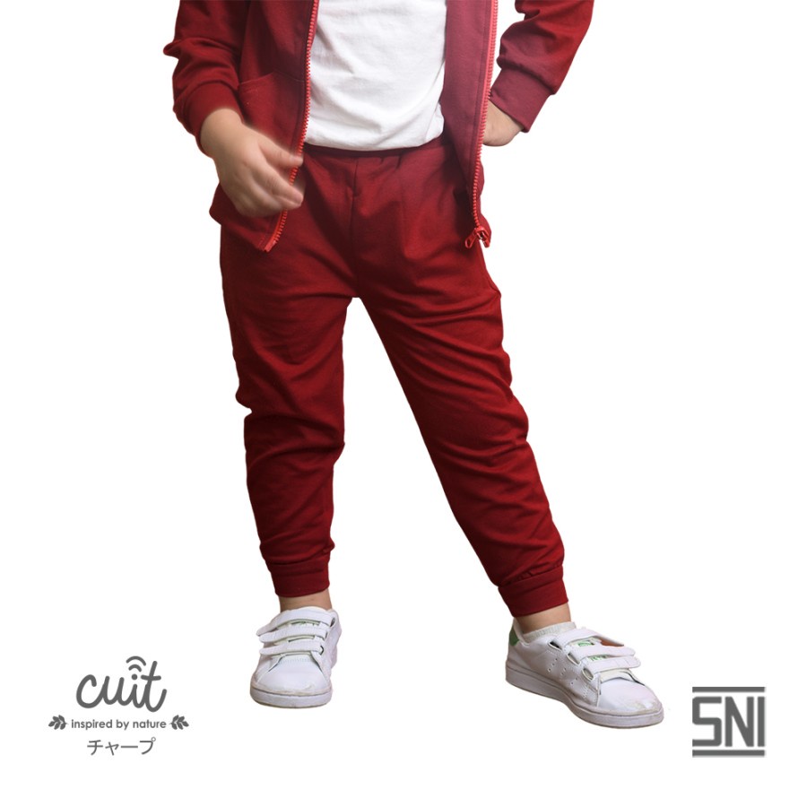 CUIT babywear Niji Series Mirae Jogger Baby Terry - RED