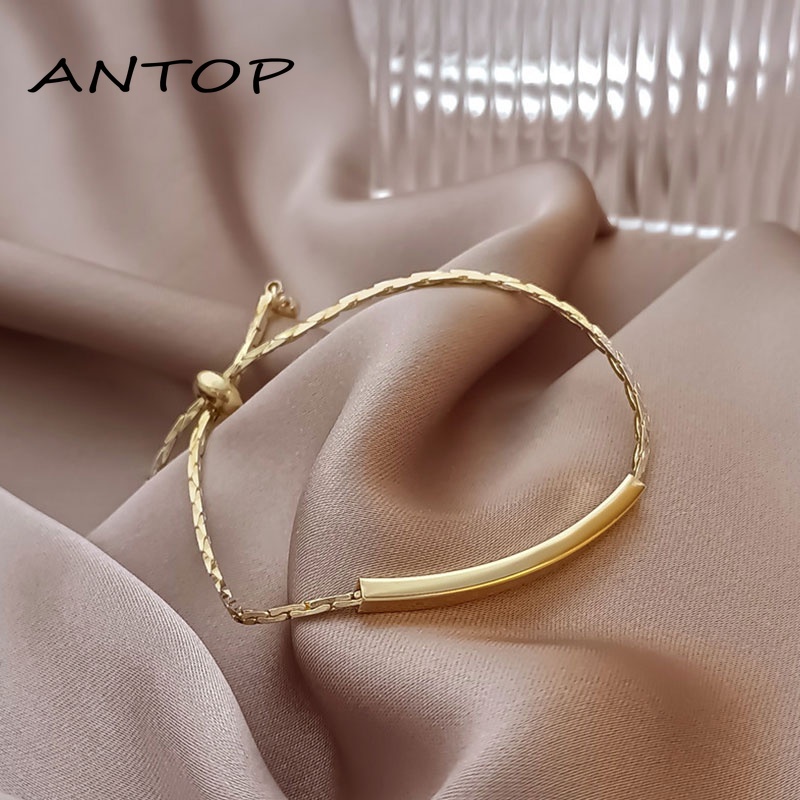 Simple Design Sense Casual Fashion Drawstring Titanium Steel Bracelet ANTOP