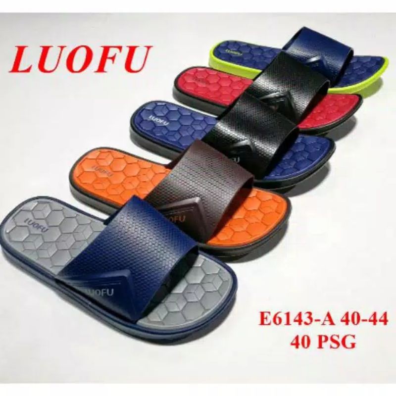 Sandal Pria LUOFU Jepit & Slop Original Size 40-44