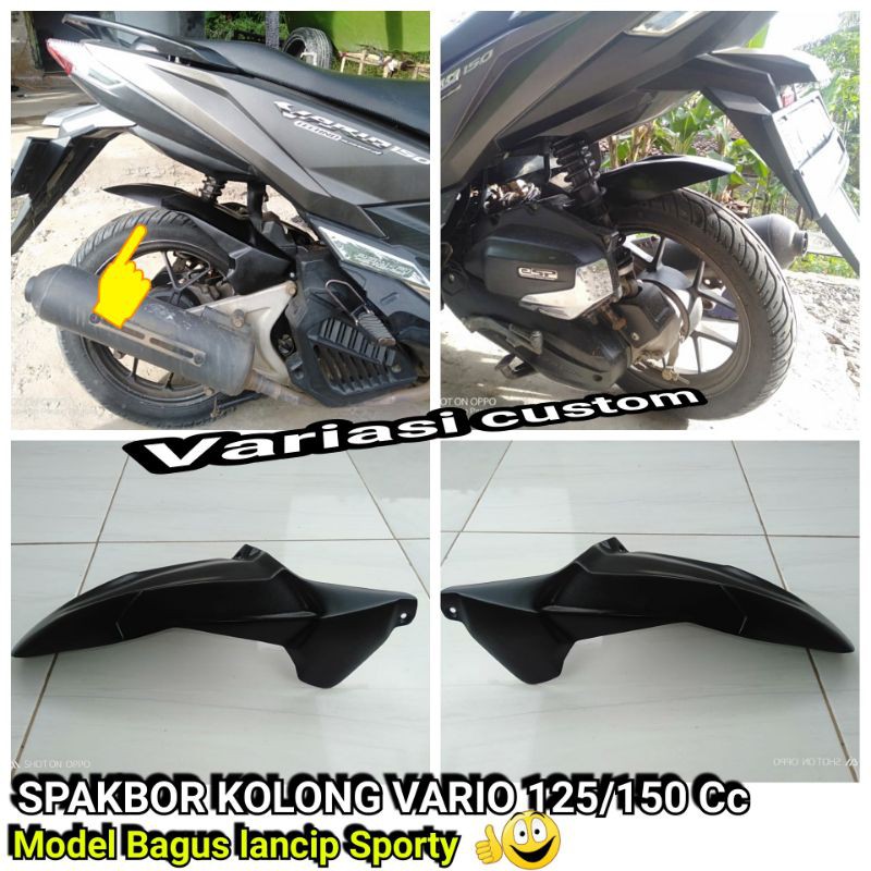 Spakbor kolong vario 125 &amp;150cc Model Sporty Honda Vario new Tire hugger Mud guard Fiber Made Tirehugger