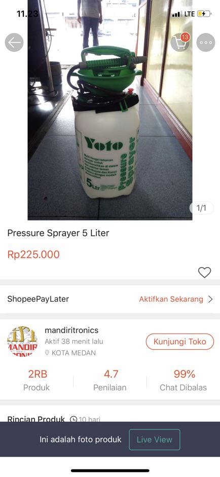 Pompa Hama Tanika 5 Liter / Pressure Sprayer 5 Liter