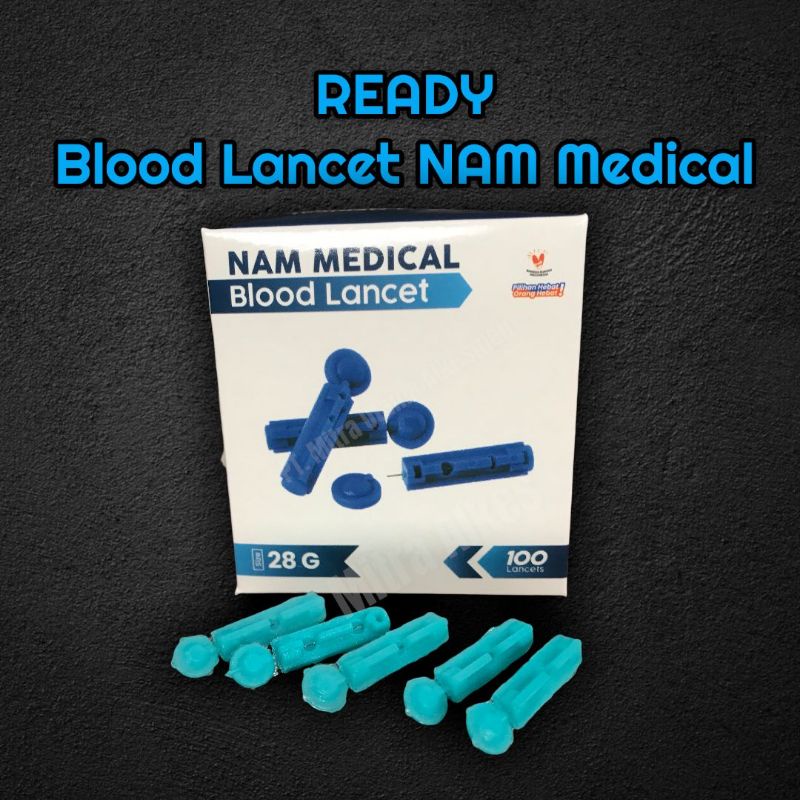 Blood Lancet 28g Nammedika l Blood Lancet l Lancet isi 100