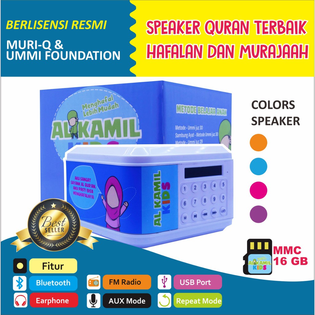 Speaker Quran Anak/Speaker Alquran 30 juz/Speaker Alquran/Speaker Murattal/Speaker Quran 30 Juz