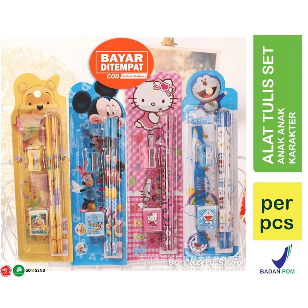 

[1 SET = 5 ITEM] PENSIL | PENGGARIS | PENGHAPUS | RAUTAN] [5IN1] [ALAT TULIS ANAK] SET ALAT TULIS SEKOLAH 5 in 1 KARAKTER LUCU / MINI STATIONERY | 2 PENSIL | RAUTAN | PENGGARIS | PENGHAPUS