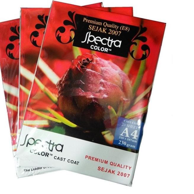

❂ SPECTRA PROFESSIONAL GLOSSY PHOTO PAPER 230 GRAM A4 KERTAS FOTO ☇