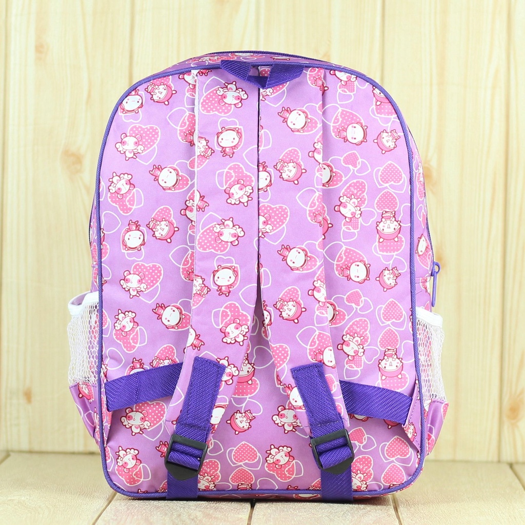 (COD) Tas Sekolah SD Perempuan Anis PAUD TK Kelas BTS BT-21 Ungu Premium Murah Terbaru Tas Anak Cewek Lucu Stylish Fashionable