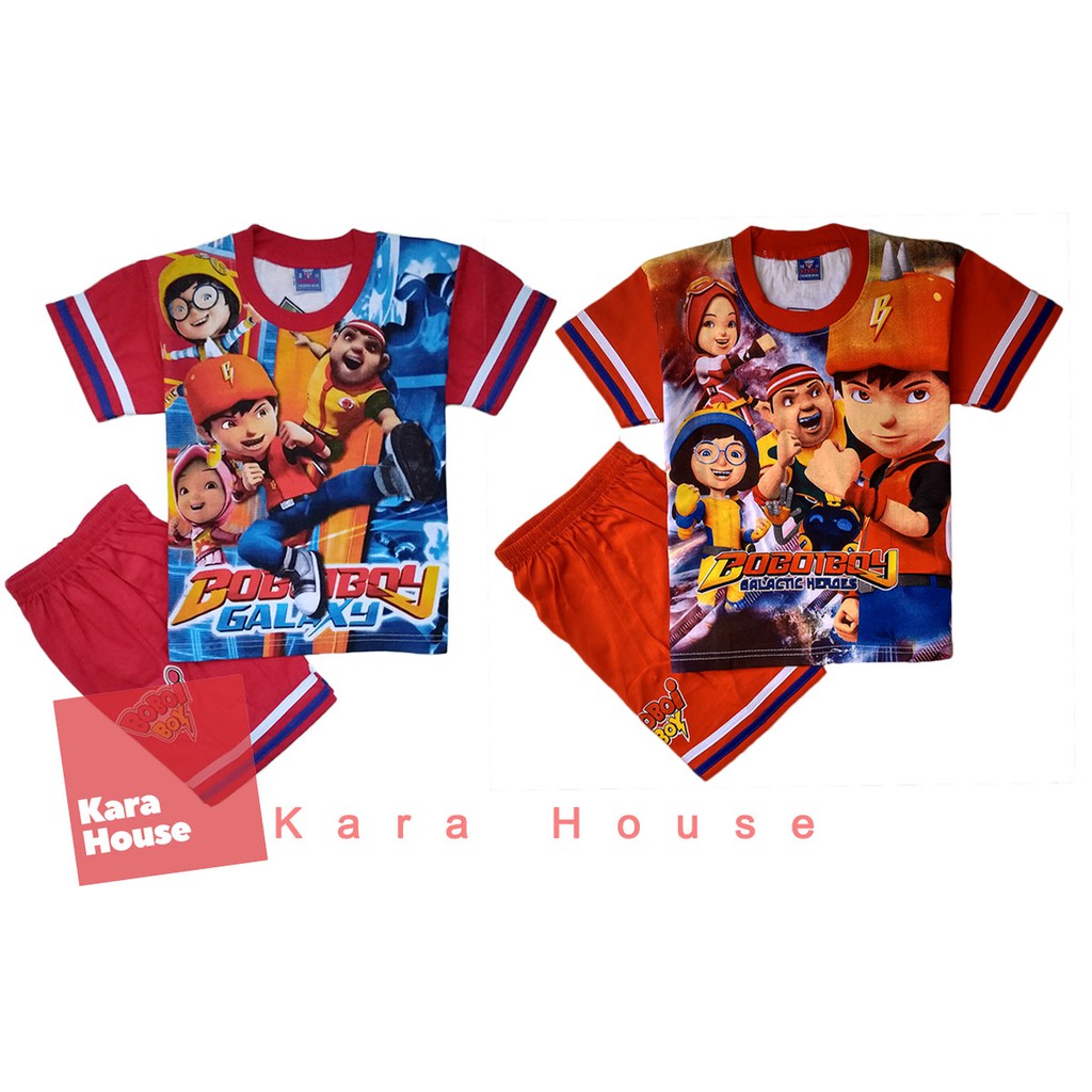  Baju  Kaos  Atasan Setelan Murah  Stelan Anak  Laki Boboiboy 