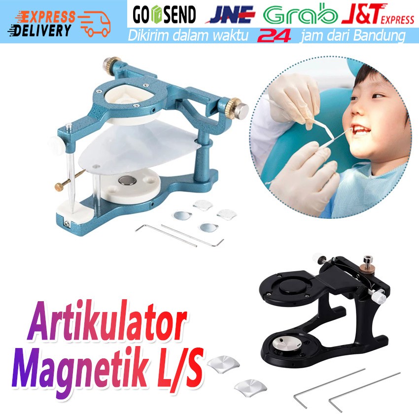 Dental Articulator Artikulator Medesy Magnetik Anatomis Adjustable Articulator Setelan Gigi Palsu