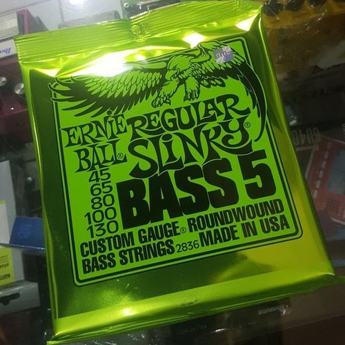 Senar Bass Ernieball Reguler Slinky 5 Senar / Bass Ernie Ball Elektrik 5 String 0.45 Set