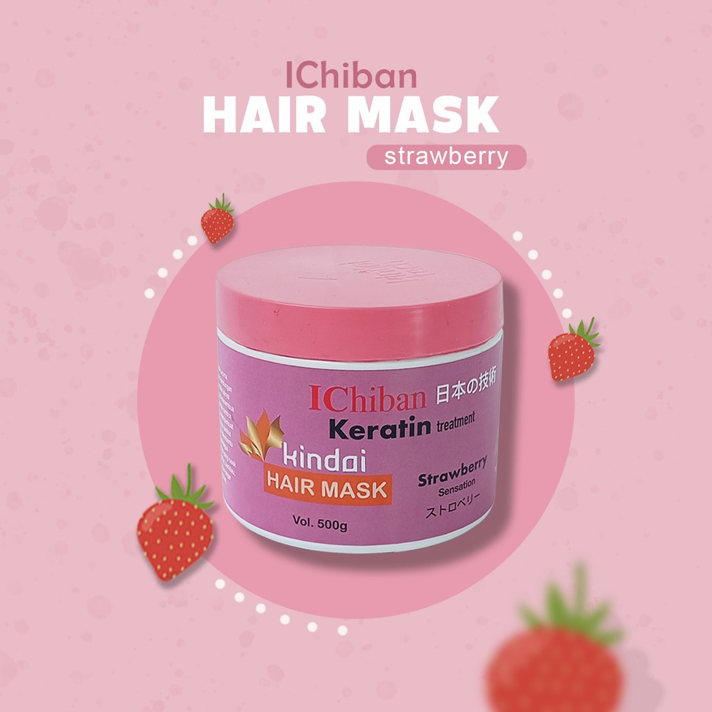 Jual HAIR MASK STRAWBERRY ICHIBAN BY KANE YAMA 500g Shopee Indonesia