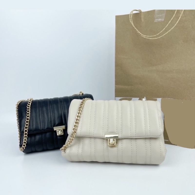 Tas Wanita Lattice Bag Tas Selempang Sling Bag Push Lock Import Tas Bahu Wanita Berkualitas RZ Bag