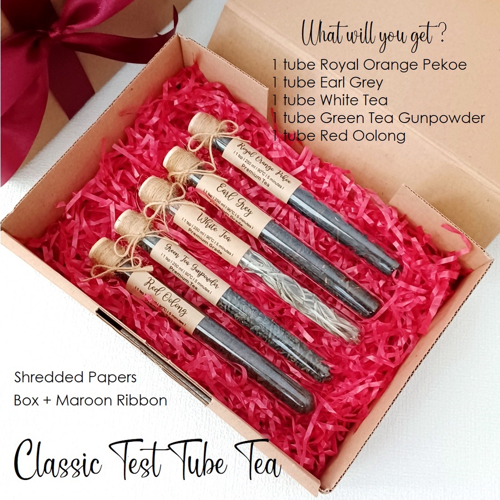 

Hampers Gift Set Rustic Aesthetic Classic 5 Test Tubes Tea