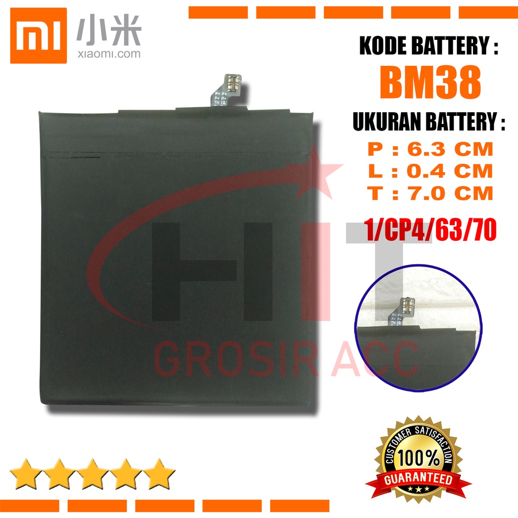 Baterai Battery Xiaomi BM38 For Xiaomi 4S / MI4S