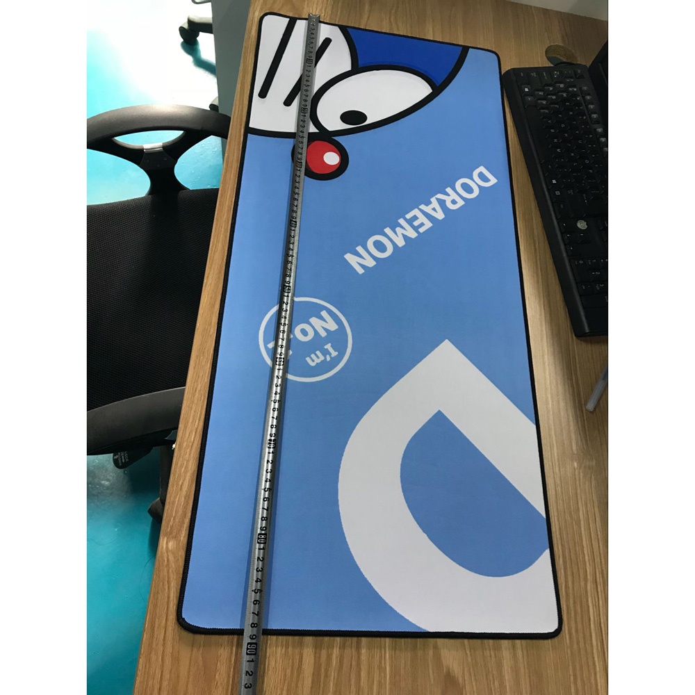 Gaming Mouse Pad XL Desk Mat Doraemon 400x900 mm Biru