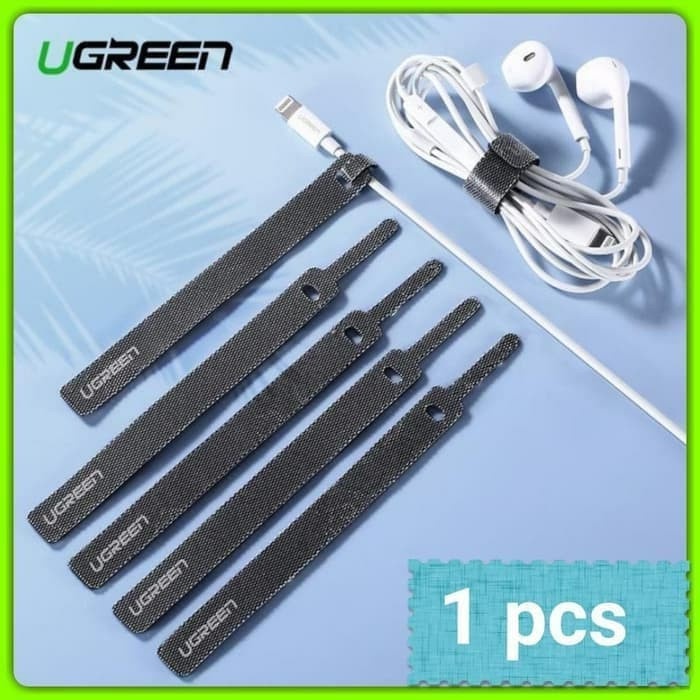 

PEREKAT-PENGIKAT- UGREEN VELCRO PENGIKAT KABEL CHARGER EARPHONE NYLON KLIP STRAP TIES - SMALL