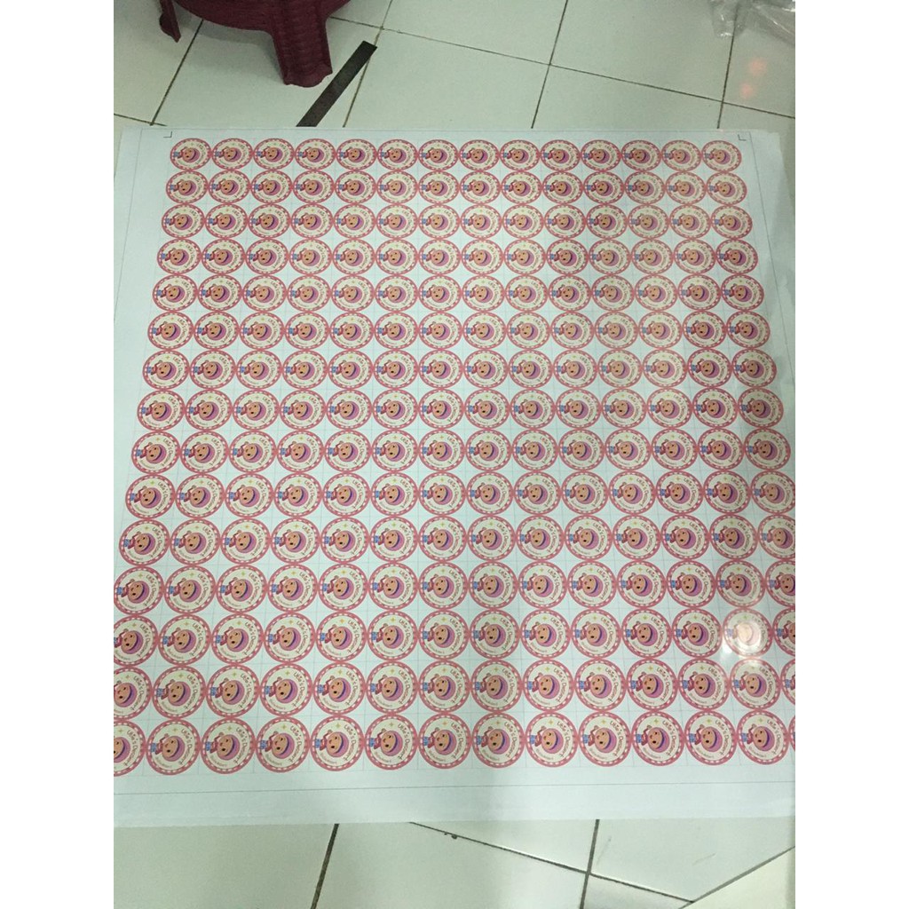 

PRINT CUT STIKER VINYL PRODUK KEMASAN LABEL 1Meter