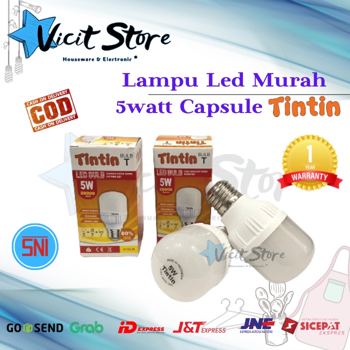 Lampu Led 5watt Murah / Lampu Led Capsule 5watt Murah Meriah TinTin