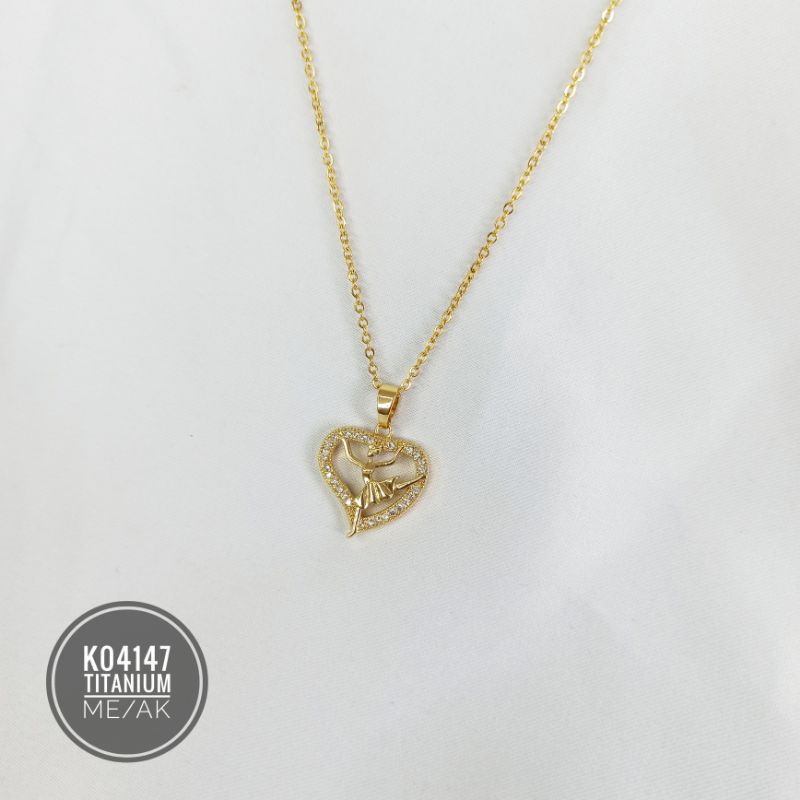 Kalung Titanium Love Ballerina K04147