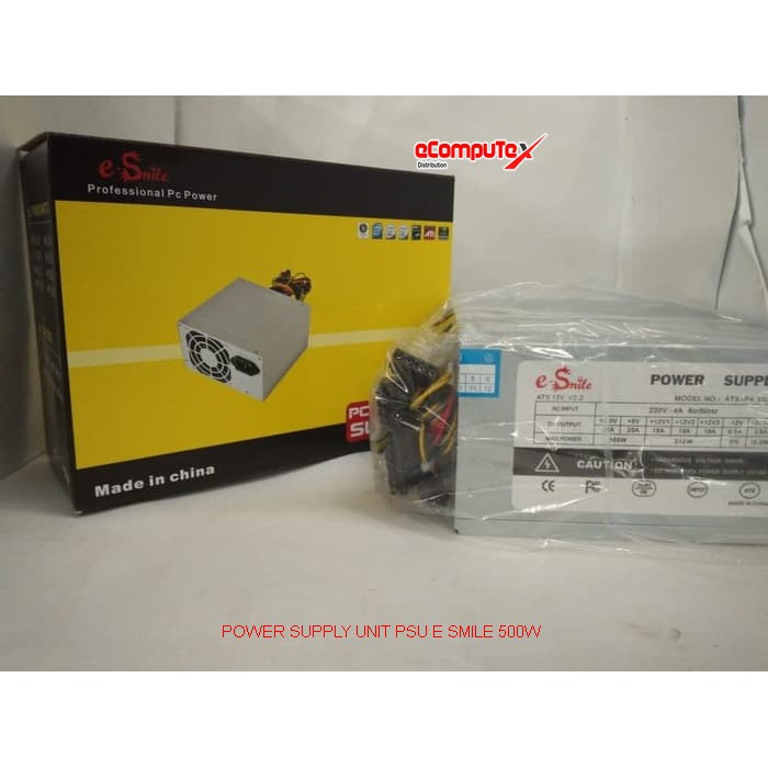 POWER SUPPLY UNIT PSU E SMILE 500W