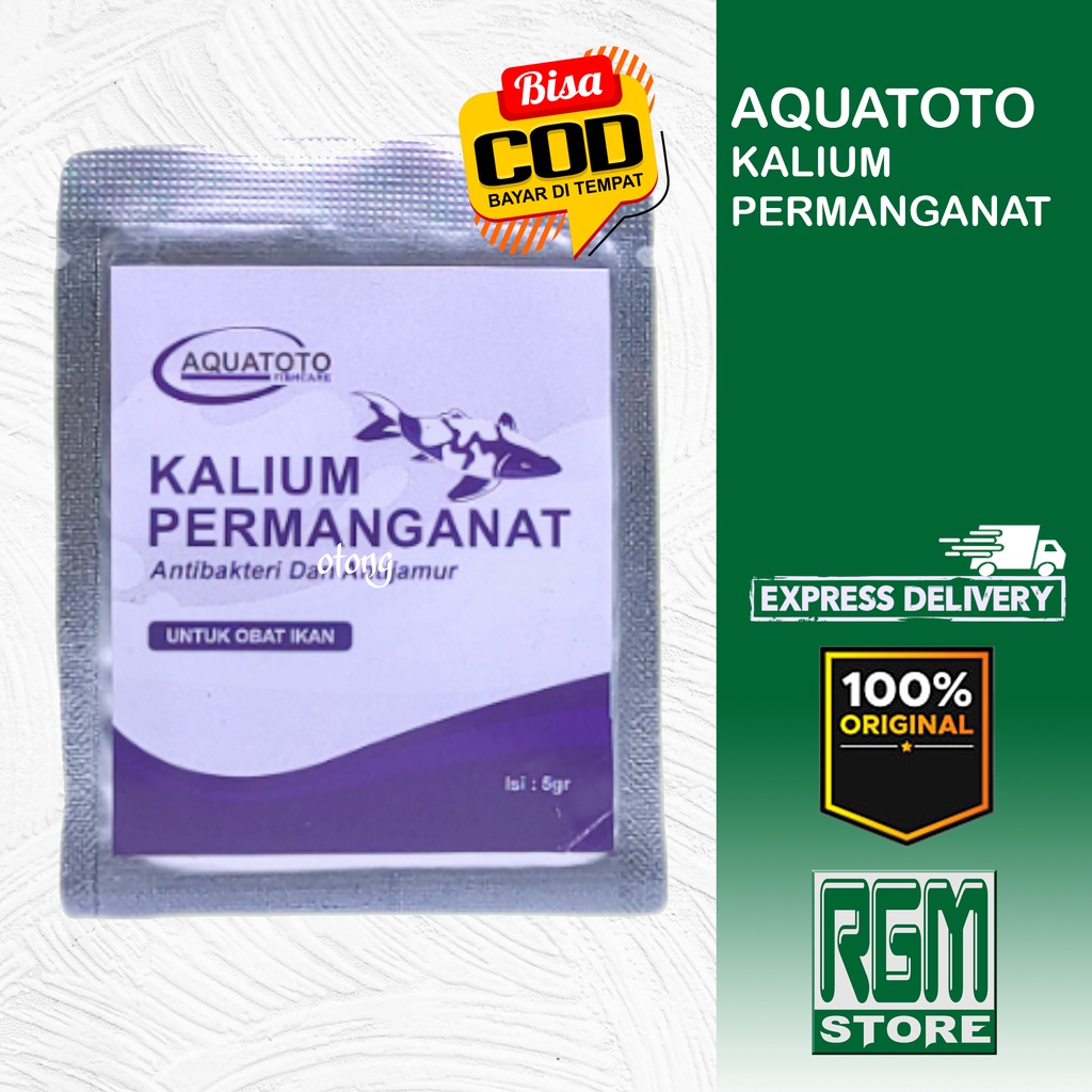 AQUATOTO PK Kalium Permanganat Obat Ikan Koi Kalsum Permangat