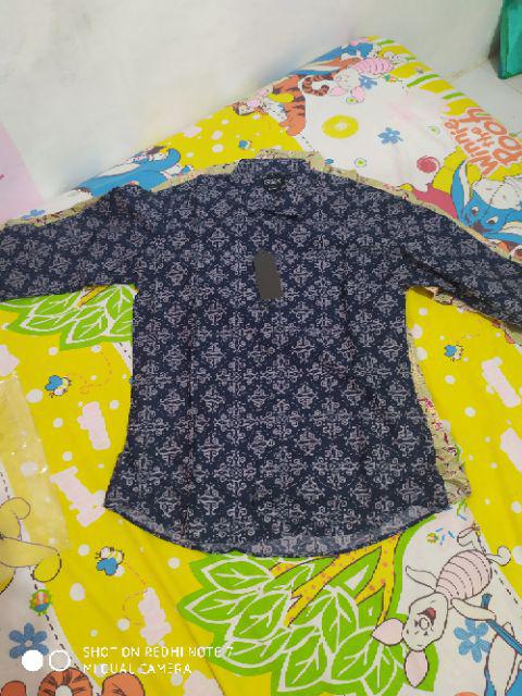 Odza Kemeja Batik Fashion Murah Baju Pria Lengan Panjang Seragam Batik Keluarga