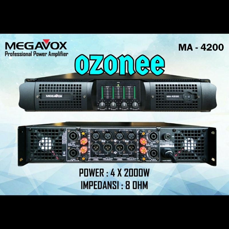 POWER AMPLIFIER MEGAVOX MA-4200 AMPLI MEGAVOx MA-4200 ORIGINAL