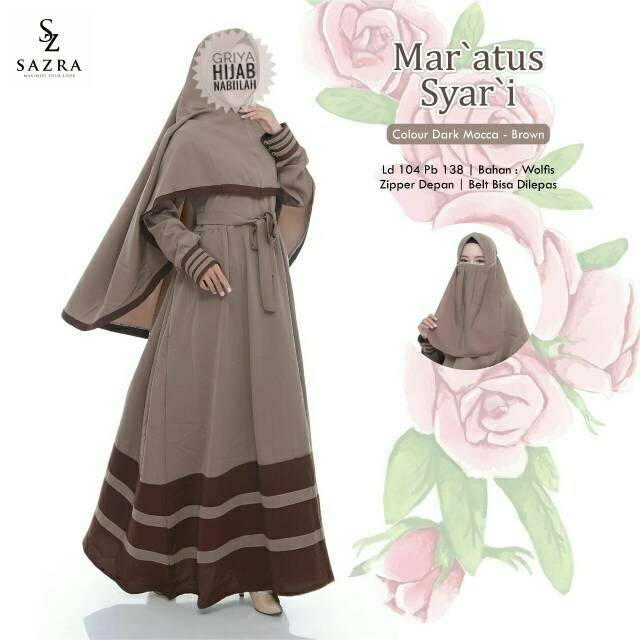 Gamis Syari Maratus Syari Ori Sazra