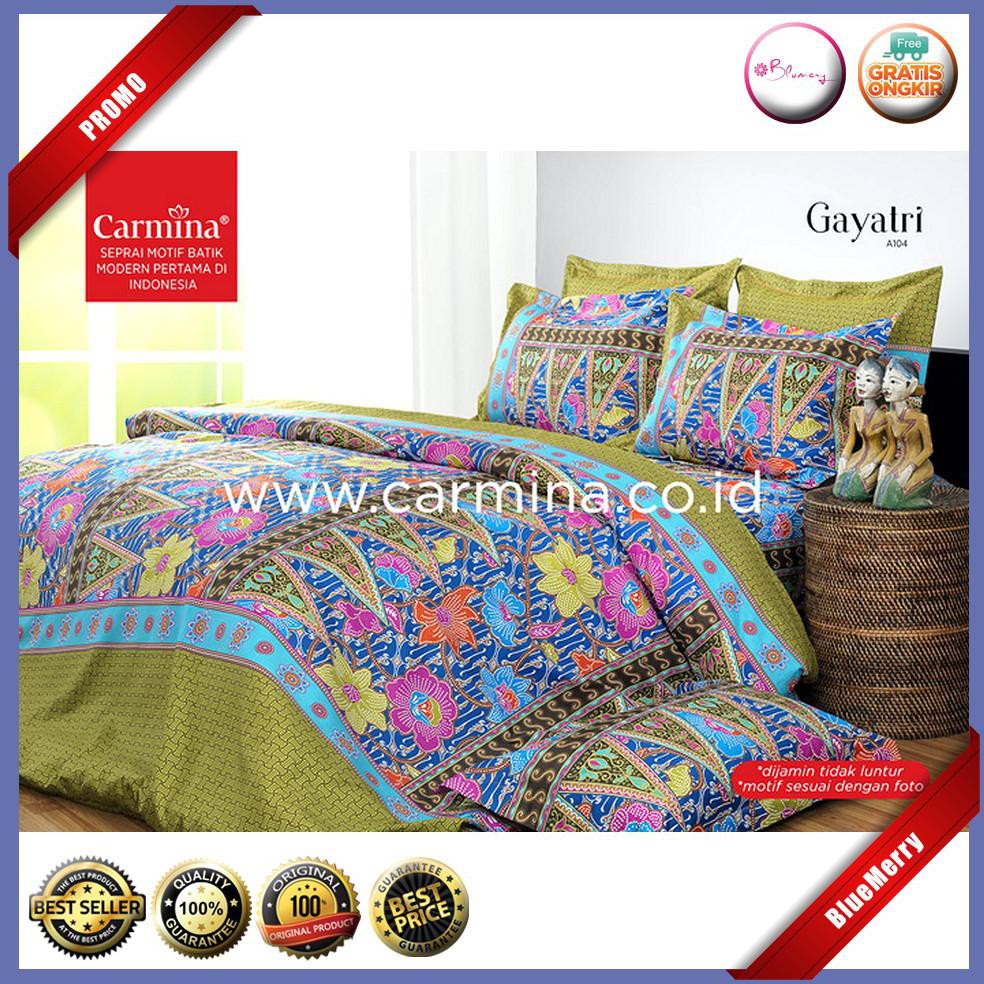Sprei Carmina Batik Gayatri Queen 160 No.2 Seprai Batik Modern Tumpal BMSC663