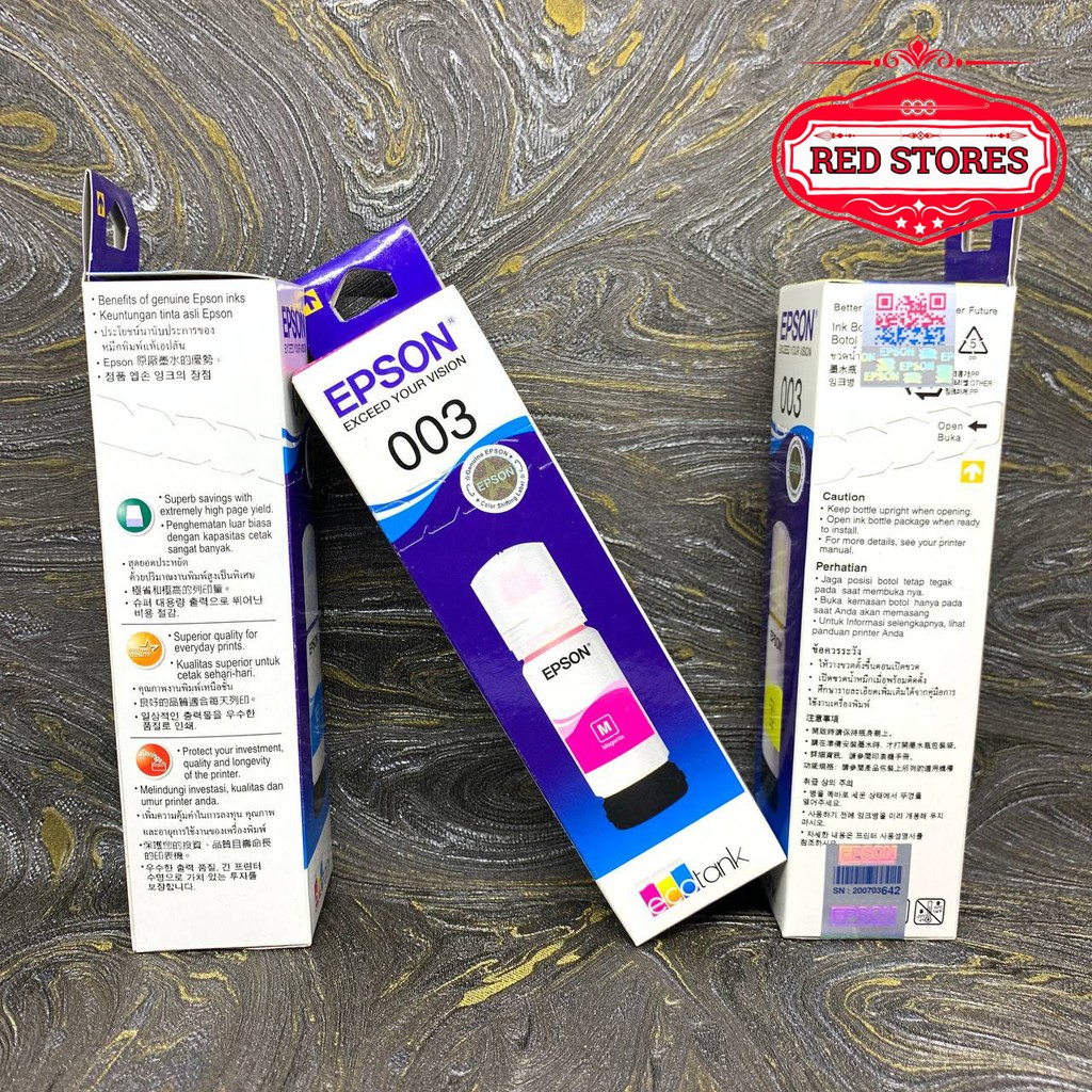 Tinta Epson 003 L1110 L3110 L3150 L5190-Magenta/Merah