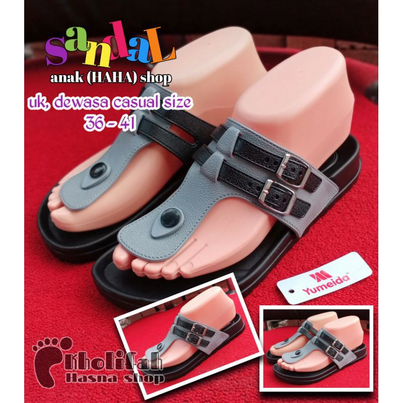 SANDAL JEPIT RESMI UNISEX DEWASA YUMEIDA LD9102L 36 - 41 (6c)