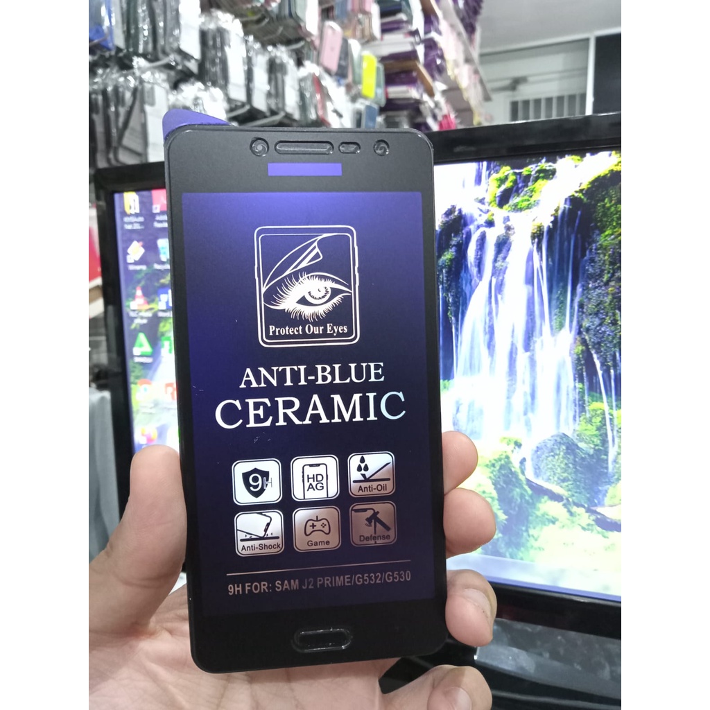 CMAB Ceramic Matte Anti Blue Samsung J2 Prime G532 G630 5 Inchi Anti Gores Glare Full Layar No Sidik Jari