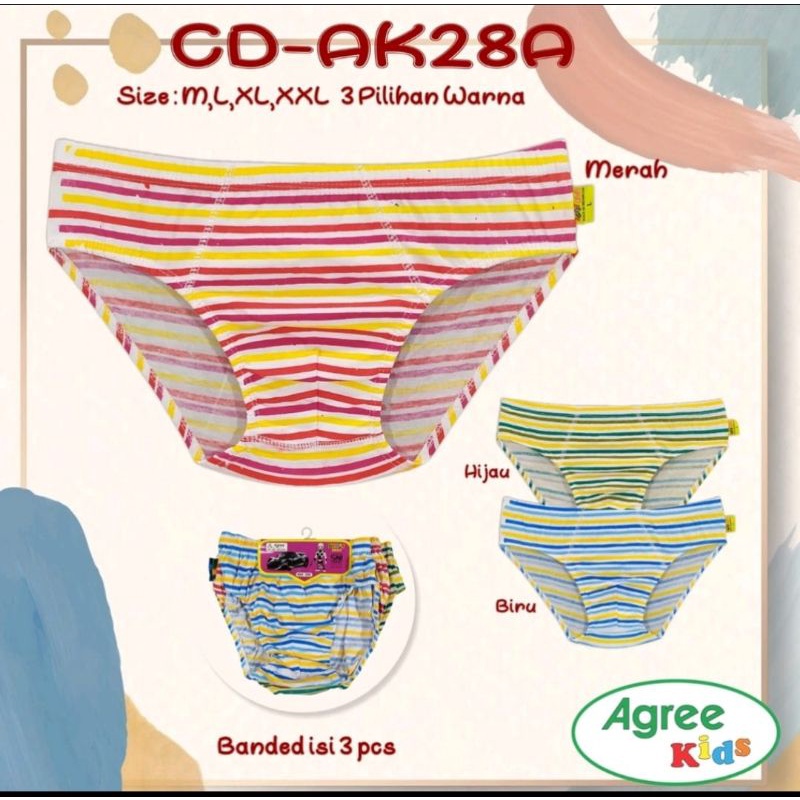 Celana dalam anak laki laki Agree AK 28 (3pcs)