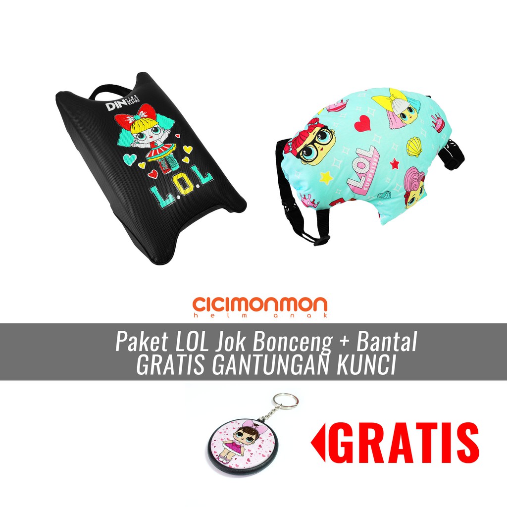 GRATIS GANCI Paket LOL Jok Bonceng Motor + Bantal Stang Motor