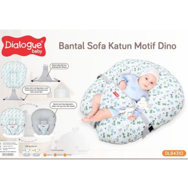 DLB4310 Dialogue Bantal Sofa Katun Motif Dino