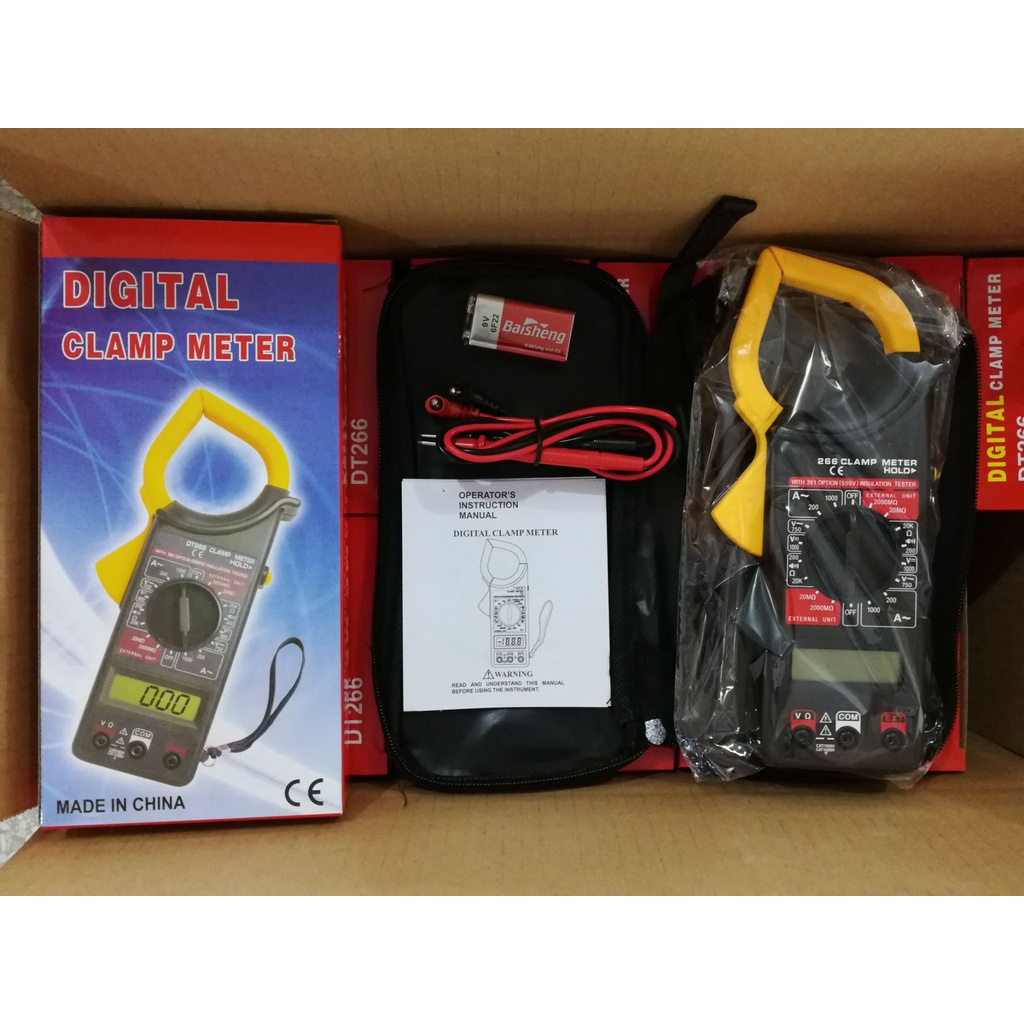 Digital Clamp Original Multimeter Tang Ampere Multitester Digital Lengkap Avometer Digital - Digital Multimeter Tang Ampere/Tang Apmpere Digital/Tang Multimeter Digital Lengkap/Digital Tang Ampere Multimeter  Digital Lengkap Avometer Digital With Baterai